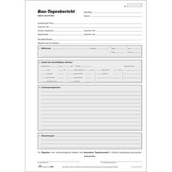 Bautagesbericht RNK DIN A4 150 Blatt
