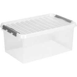 Aufbewahrungsbox Helit Q-Line Transparent