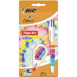 BIC 4 Colours Decor Kugelschreiber Mehrfarbig Mittel 0.4 mm Nachfüllbar