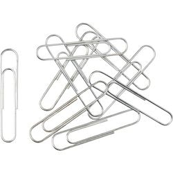 Büroklammern Viking Rund 50 mm Silber Metall Zink 1000 Stück