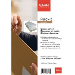 Elco Einlegekarton Wellpappe 220 (B) x 315 (H) mm Grau