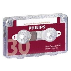 Diktierkassette Philips LFH0005 Rot 30 Minuten