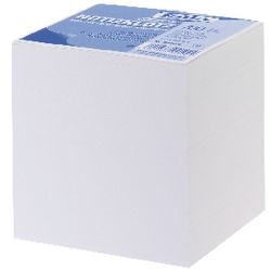Notizzettel Würfel Folia 90 mm x 90 mm Weiß