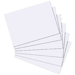 Karteikarten herlitz DIN A4 100 Karten Weiß 297 mm x 210 mm