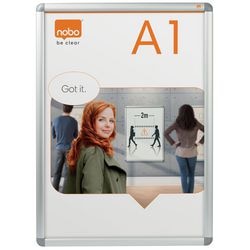 Nobo Premium Plus DIN A1 Klapprahmen Silber 1902211