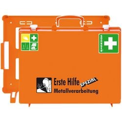 Erste Hilfe Koffer S&Ouml;HNGEN Mit CD Metallverarbeitung 300 mm x 400 mm
