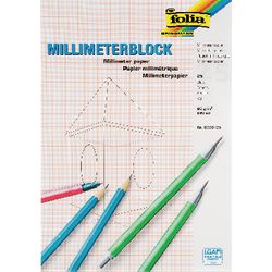 Millimeterblock Folia DIN A3 80 g/m² Weiß 25 Blatt