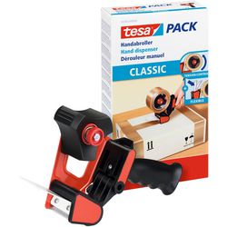tesa Packbandabroller tesapack Classic Rot, Schwarz Kunststoff 56403