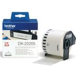 Brother QL Etikettenrolle Authentisch DK-22205 Selbstklebend Schwarz auf Weiß