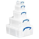 Aufbewahrungsbox Really Useful Box 5 in 1 0,7 l, 1,6 l, 3,0 l, 9,0 l, 18,0 L
