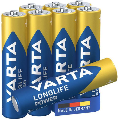 VARTA Batterie LONGLIFE Power AAA 1250 mAh Alkali 1.5 8 Stück