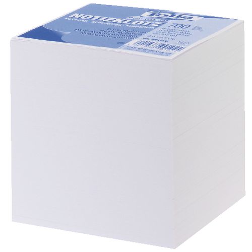 Notizzettel Würfel Folia 90 mm x 90 mm Weiß